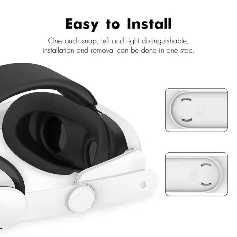 Nova Design Battery Head Strap for Meta Quest 3 & 3S – Extended Playtime, 6000Mah Battery, Adjustable Fit, Cushioned Comfort for Long VR Sessions