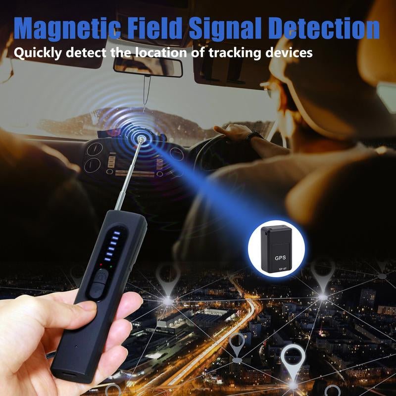 Hidden Camera Detectors, Spy Camera Detector, Car GPS Tracker Detector, Bug Detector, RF Signal Detector, Listening Device Detector, 6 Levels Sensitivit, 4 Detection Modes, 30H Working Time for Travel, Car, Bathroom, Office, Hotel, Airbnb, Rental