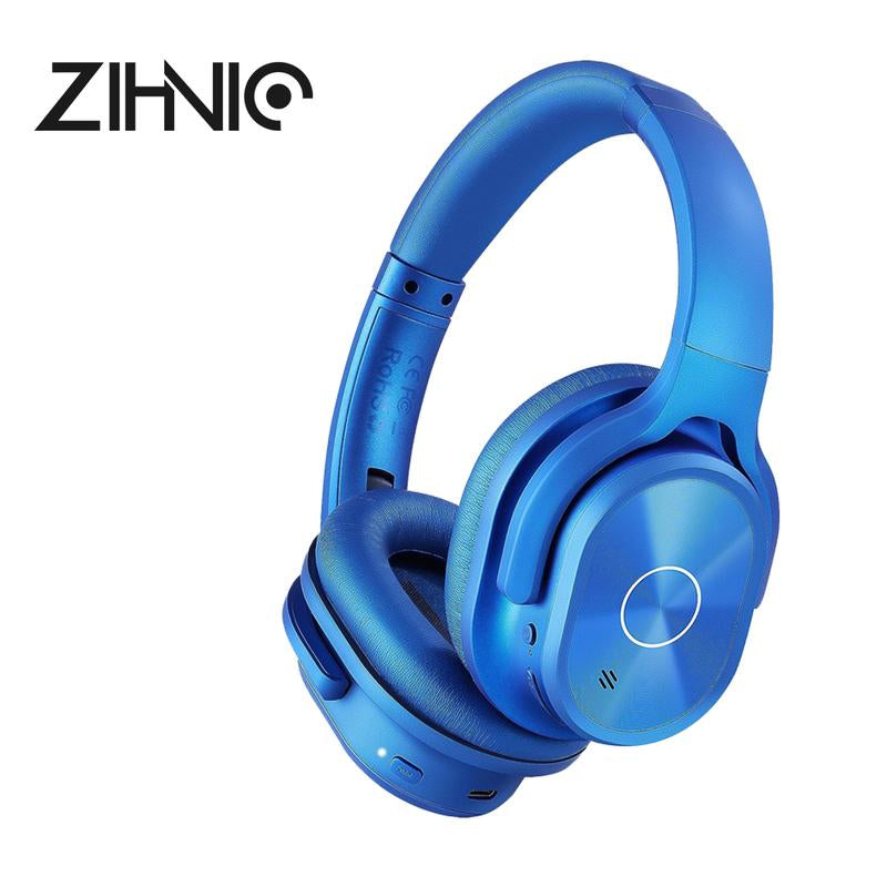 ZIHNIC PN9 Active Noise Cancellation Headphones,Wireless on Ear Bluetooth Headset, ,Foldable Earphones with Bulit-In Mic over Ear,12 Months Warranty,Multi-Color Optional Audio Earbud Electronic Folding Noise Cancelling
