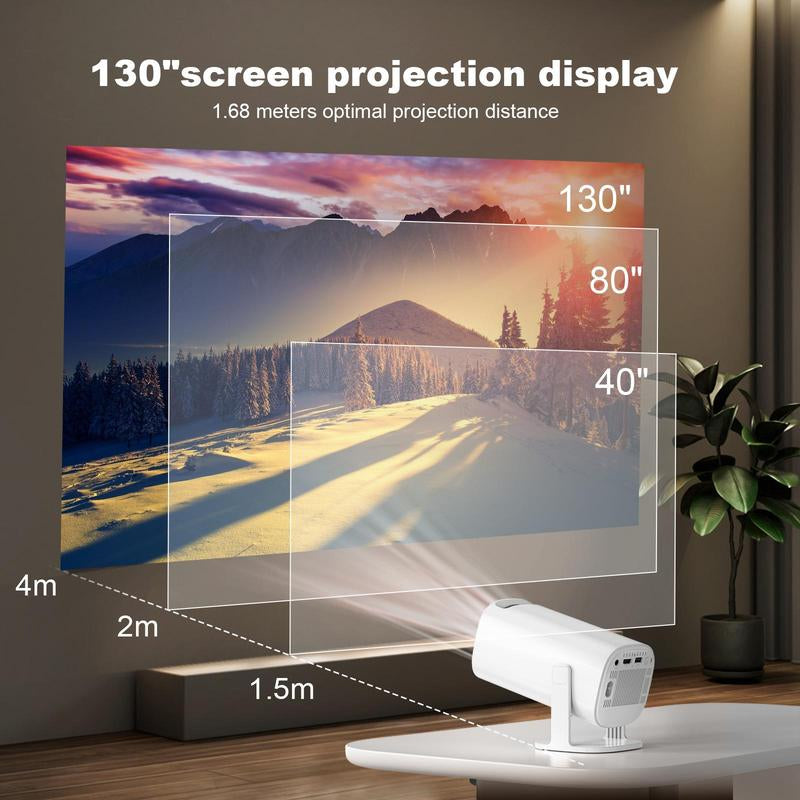 Home Portable Projector, HD Mini Projector, USB & Wifi Projector, Suitable for Various Scenarios
