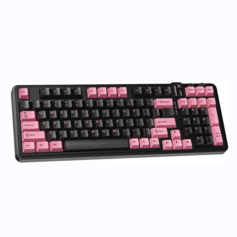 AUSDOM 98Pro Wireless Mechanical Keyboard, Tri-Mode Bluetooth/2.4Ghz/Usb-C Gasket Hot Swappable Custom Gaming Keyboard with Backlit, PBT Keycaps, Linear Switches, for Windows/Mac/Pc (Manga Girl Theme)