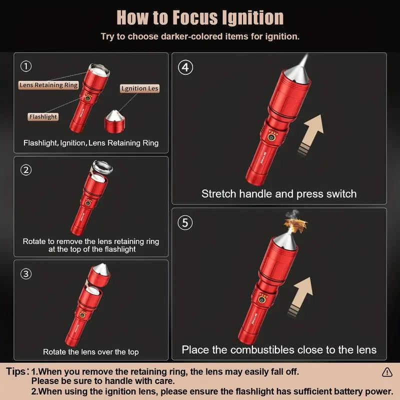 SKYFIRE 699 New Year'S Custom Safe Ignition Flashlight Gift Box for Relatives and Friends the Best Gift for the New Year #Springtok