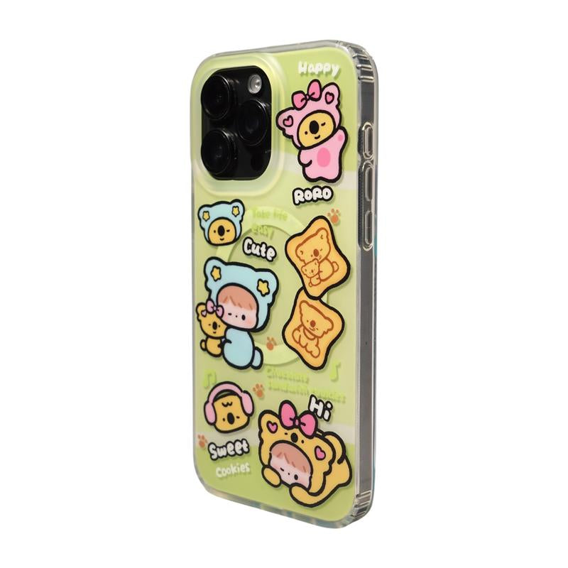 RORO CASE Set【Koala Sandwich Biscuits】 Magnetic Phone Case Set for Iphone 15 Pro Max and Iphone 15 Pro