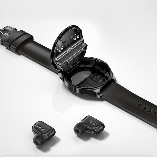 BLACK X11 2In1 Smartwatch with Earbuds, Fitness Tracker, TWS, NFC, Multi-Sport Mode, BT, Ios/Android, Stylish Wearable, Gift for Men/Women. Bluetooth