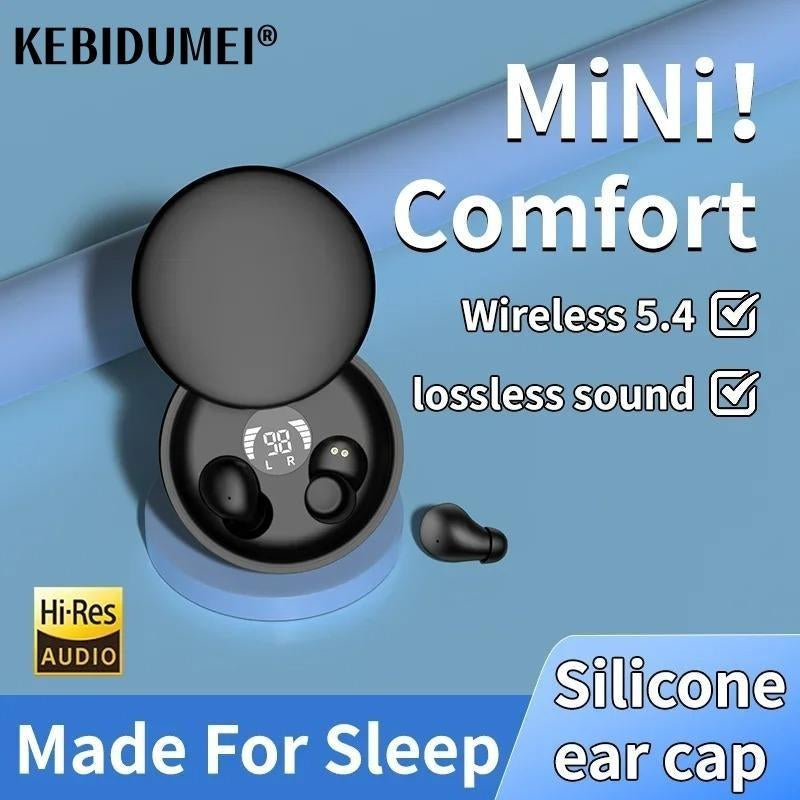 2025 Latest Invisible Smallest Mini Bluetooth Earbuds with TWS Wired Portable Noise Cancelling Underwater Use Multilingual Wireless Dynamic Microphone