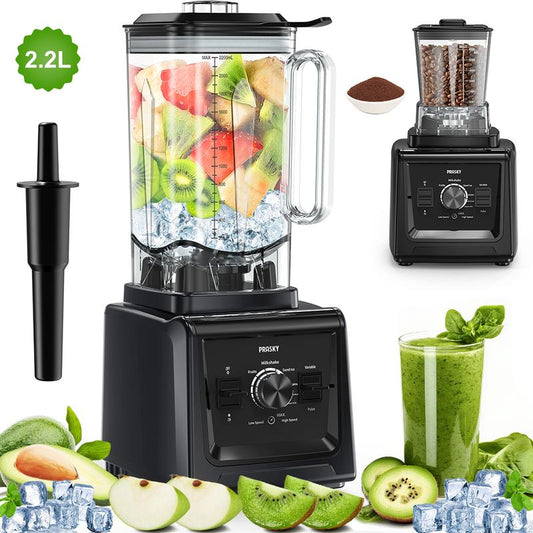 {Live}Professional 75Oz & 68Oz Blender, BPA Free 2 Containers Countertop Blenders Ice Crushing, Juice Smoothies,Grinder Combo 25000RPM Powerful Crusher Machine/Smoothielover/Smarthome/Smartliving