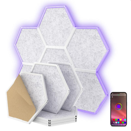 TONOR RGB Acoustic Panels Self-Adhesive, Sound Proof Panels Dampening Insulation Treatment for Gaming,Streaming, Podcast, Studio
