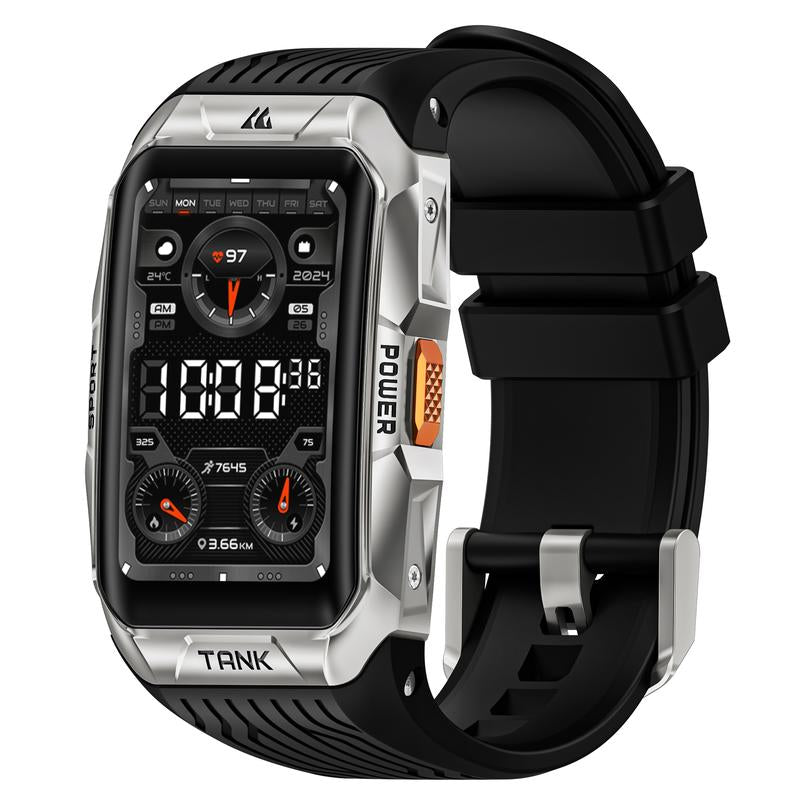 KOSPET X2 Smartwatch,Fitness Tracker,Bluetooth Calls,44-Day Battery Life,50M Waterproof,Amoled Display, Full-Metal,Android&Ios Watches Black,Wearable,Watches for Men Smartphone,Heart Rate Monitor,Smart Band,Blood Pressuremonitor,Healthtracker,Touch Screen