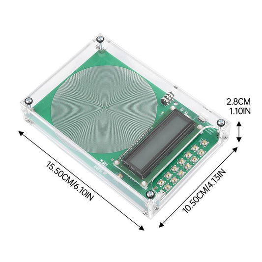 Schumann Waves Resonance Generator with Cover - Portable, Adjustable 0.01Hz-30000Hz, Ultra Low Frequency 7.83Hz for Relaxation & Sleep, 1Pc Audio Smartphone Crystal Usb Digital Speakers Charging Micro Square Sound Machine