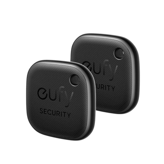 Eufy Security by Anker Smarttrack Link (Black, 2-Pack), Android Not Supported, Works with Apple Find My (Ios Only), Key Finder, Bluetooth Tracker for Earbuds and Luggage, Phone Finder, Water Resistant｜Spingtok