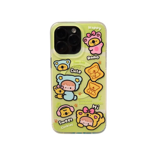RORO CASE Set【Koala Sandwich Biscuits】 Magnetic Phone Case Set for Iphone 15 Pro Max and Iphone 15 Pro