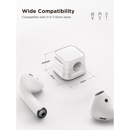 12 Pack Magnetic Cord Holder, Cord Organizer Cable Clip for Desk Management, Smooth Adjustable Cable Clip, Wire Holder Keeper Organizer for Home Office Desk Phone Car Wall Desktop Nightstand