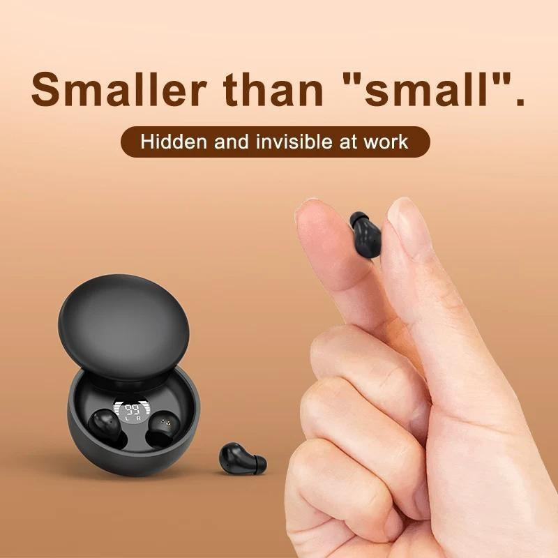 2025 Latest Invisible Smallest Mini Bluetooth Earbuds with TWS Wired Portable Noise Cancelling Underwater Use Multilingual Wireless Dynamic Microphone