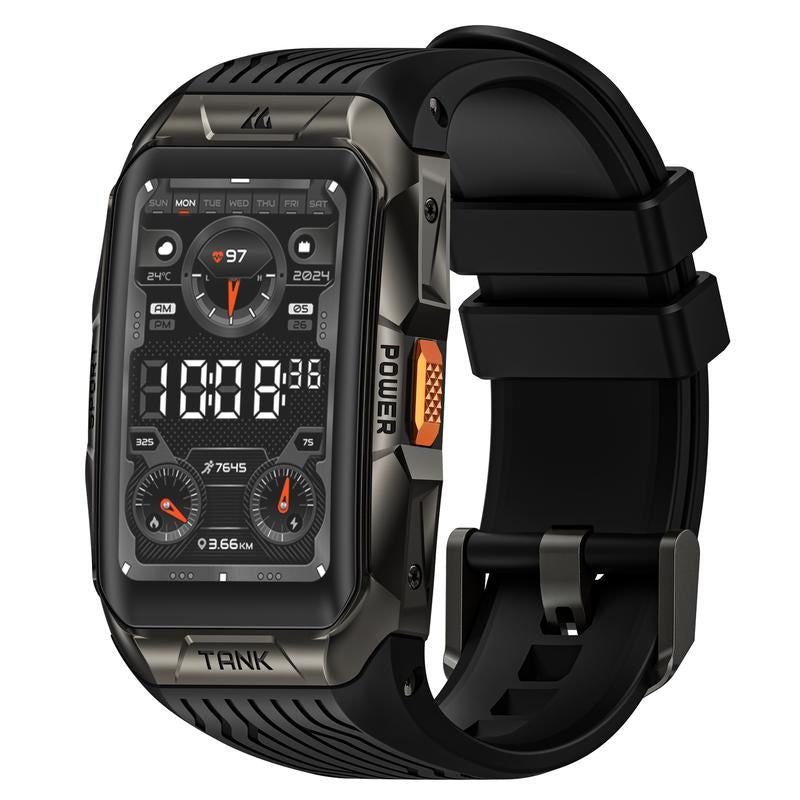 KOSPET X2 Smartwatch,Fitness Tracker,Bluetooth Calls,44-Day Battery Life,50M Waterproof,Amoled Display, Full-Metal,Android&Ios Watches Black,Wearable,Watches for Men Smartphone,Heart Rate Monitor,Smart Band,Blood Pressuremonitor,Healthtracker,Touch Screen