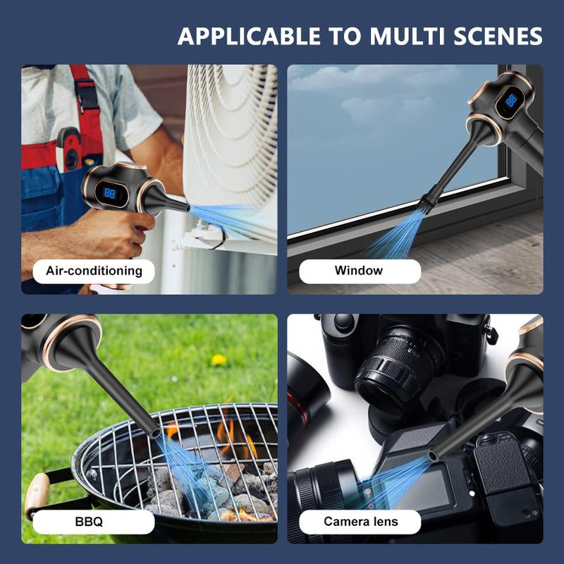LIMITED TIME 2-In-1 Handheld Cordless Home Vacuum Cleaner, Car Cordless Vacuum Cleaner, Powerful Suction Handheld Cordless Vacuum Cleaner for Home, Car and Desktop Cleaning Portable Steam Vacuum Cleaner with Pet Hair Remover Rechargeable Wireless