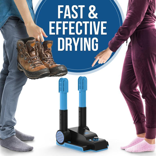 Foldable & Compact Boot Dryer & Boot Warmer with Timer, Fast 2-Hour Drying, Quiet Operation, Heavy-Duty Shoe Dryer, 2-Tube Design Fanless Quiet