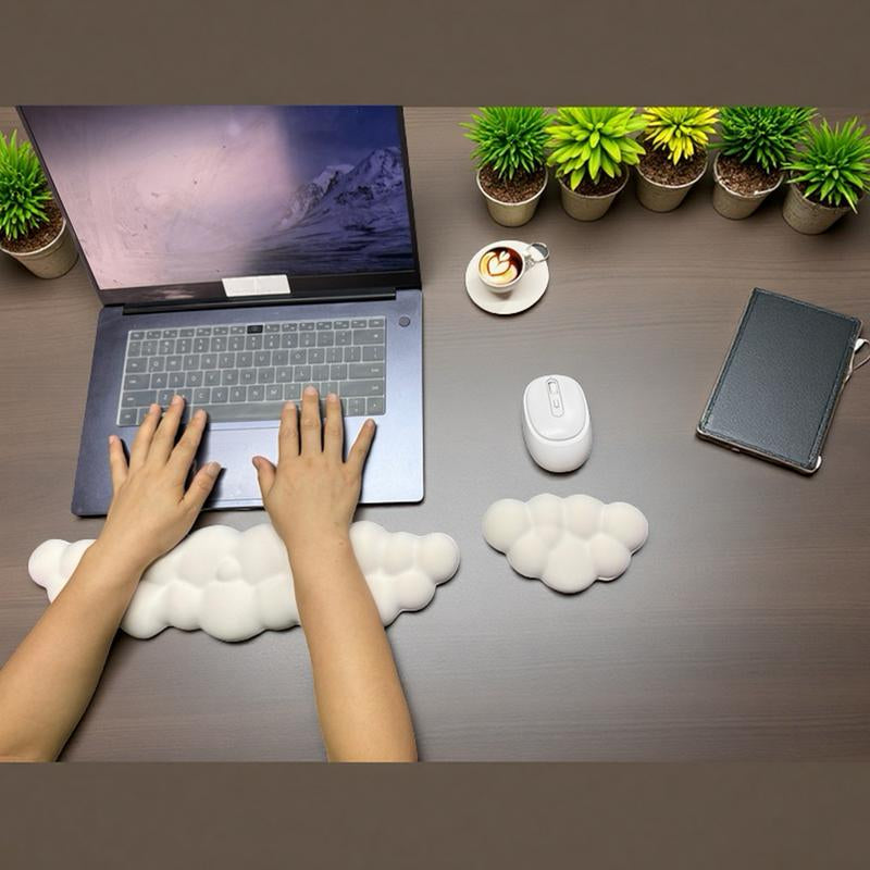 Creative Cloud Shaped Wrist Support & Keyboard Wrist Rest Pad & Coaster, Wrist Rest & Keyboard Wrist Rest Pad & Coaster, Hand Wrist Rest Mouse Pad
