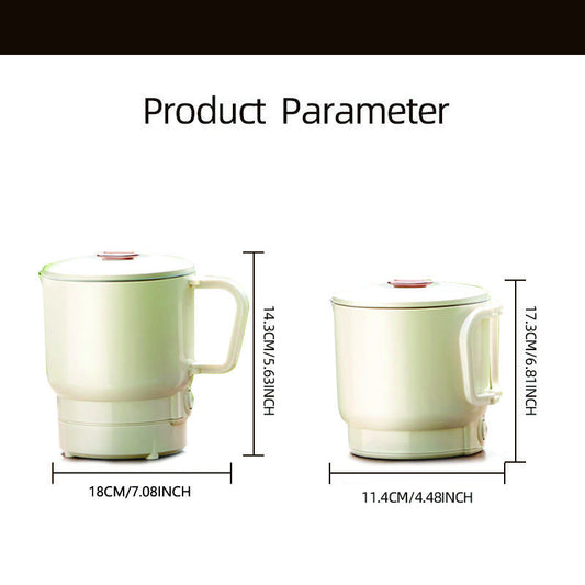 Portable Electric Kettle, Foldable Water Heater, Multifunction Stainless Steel Water Boiler, Household Kitchen Appliances for Home & Travel