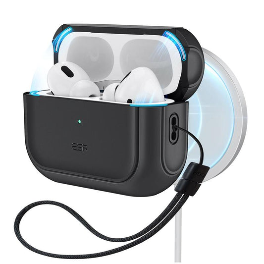 ESR for 2025 Airpods Pro 3 Case, Full Drop Protection Cover with Lanyard,Compatible with Magsafe,Stylish & Lightweight Airpods Accessories,Magsafe Charging, Protective Cover with Strong Magnet