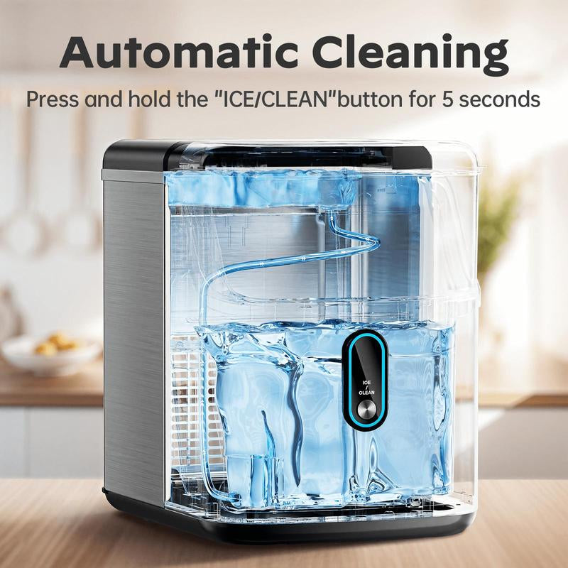 Create Nugget Ice at Home with 35Lbs/24Hr Maker! 🍦✨