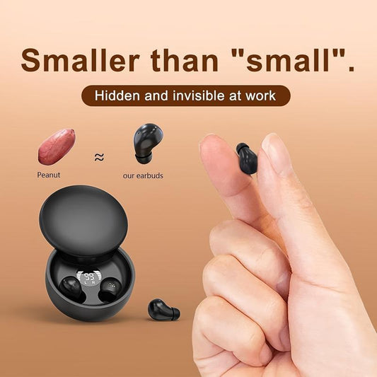 2025 Latest Invisible Smallest Mini Bluetooth Earbuds with TWS Wired Portable Noise Cancelling Underwater Use Multilingual Wireless Dynamic Microphone