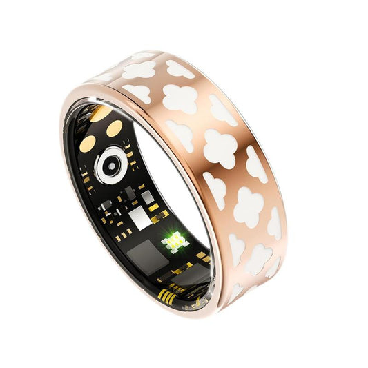 Tracking Fitness Ring,Enamel Wearable Smart Ring–Waterproof,Health Tracker,Sleep&Blood Pressure– Gift for Men,Women Gift Continuous Health Smart Sleep