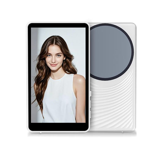 Vlog Selfie Monitor Screen Only for Iphone & Sa.Msung, with Magnetic Phone Holder Clip Mount, Using Phone Rear Camera for Selfie Vlog Live Stream (Iphone Supporting 1080P Wifi Recording, 4K 30Fps for Wired Recording)