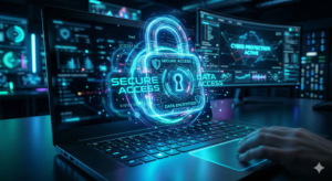 online privacy and security lock icon representing digital protection