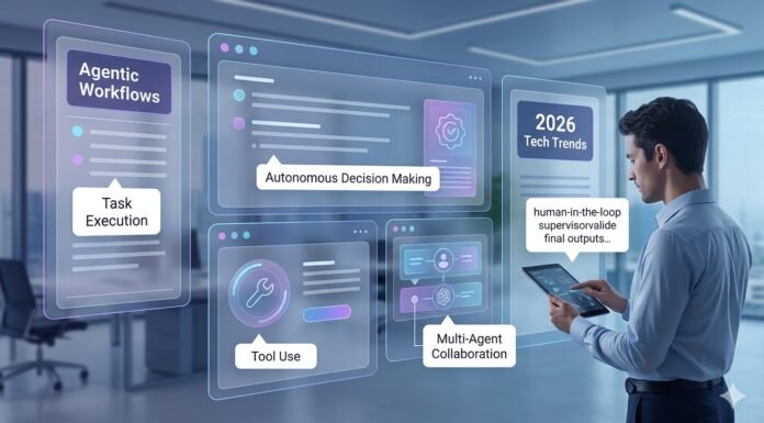 Beyond Chatbots: Why 2026 is the Year of Agentic AI Workflows Agentic AI workflows in 2026 diagram