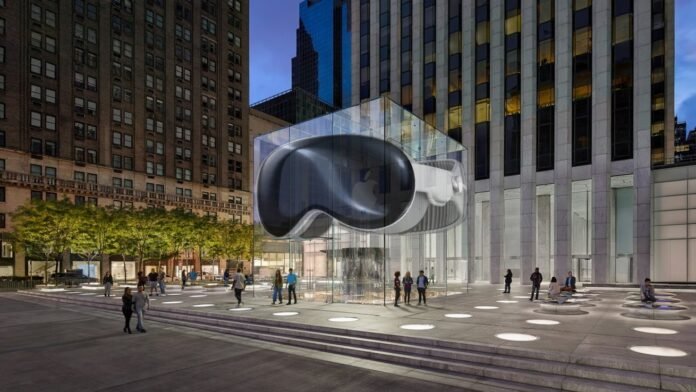 67279-141521-888-Apple-Fifth-Avenue-with-AVP-xl Apple Store Decline and Its Impact on the Apple Vision Pro